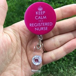 Keep calm I’m a registered nurse badge holder